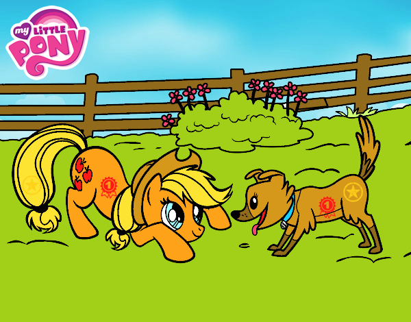 Applejack y Winona