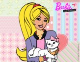 Barbie con su linda gatita