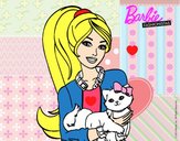 Barbie con su linda gatita