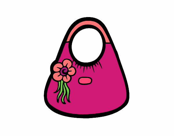 Bolso con flor