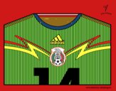 Camiseta del mundial de fútbol 2014 de México