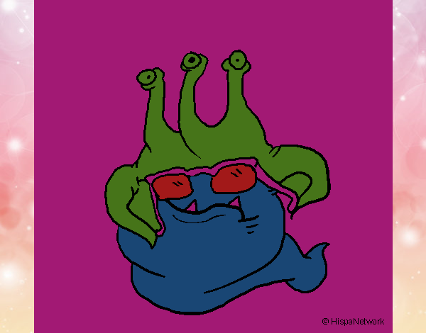 Extraterrestre con gafas