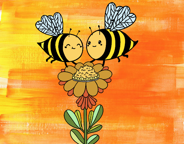 Pareja de abejas