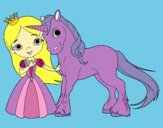 Princesa y unicornio