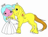 Princesa y unicornio