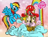 Rainbow Dash en su palacio