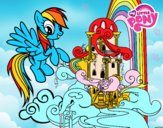 Rainbow Dash en su palacio