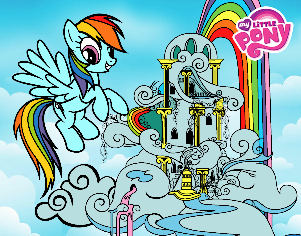 Rainbow Dash en su palacio