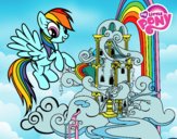 Rainbow Dash en su palacio