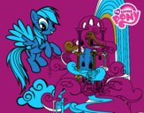 Rainbow Dash en su palacio