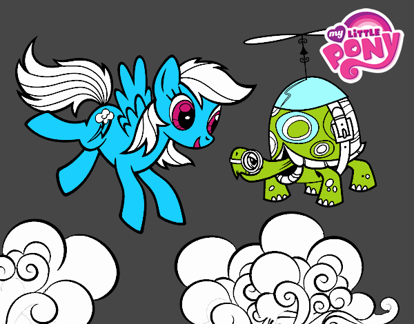 Rainbow Dash y la tortuga tanque