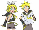 Rin y Len Kagamine Vocaloid