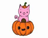 Un gatito de Halloween