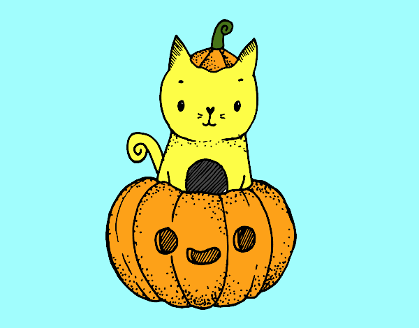 Gatito Halloween Sam