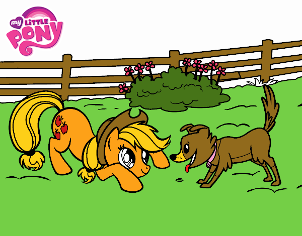 Applejack y Winona