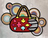 Clutch con motivos de cartas