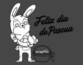 Conejo con muchos huevos de Pascua