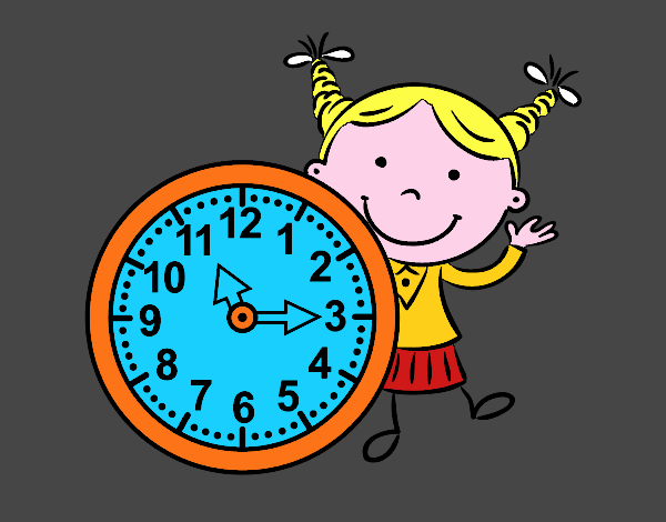 Niña con reloj