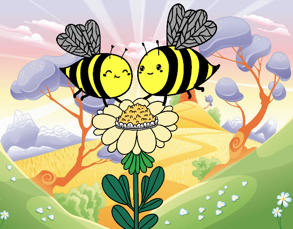 Pareja de abejas