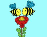 Pareja de abejas