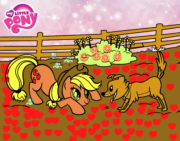 Applejack y Winona