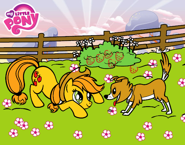 Applejack y Winona