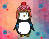 Bebé pingüino con gorrito