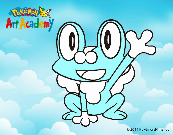 Froakie saludando