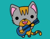 Gato guitarrista