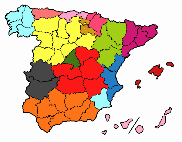 Mapa de España Dibujo  Impresionante –
