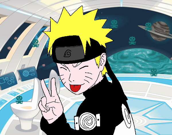 Naruto sacando lengua