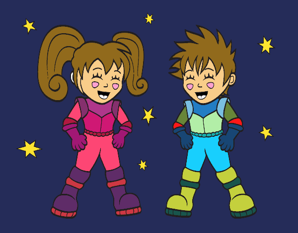 Niños astronautas