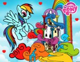 Rainbow Dash en su palacio