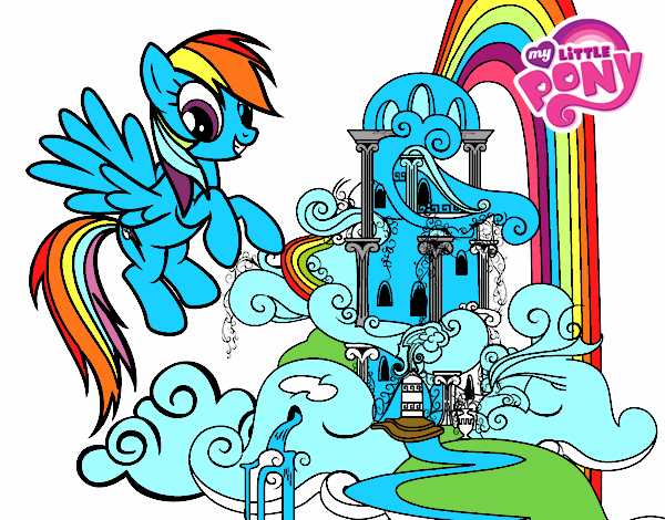 Rainbow Dash en su palacio