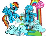 Rainbow Dash en su palacio