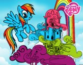 Rainbow Dash en su palacio