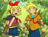 Rin y Len Kagamine Vocaloid