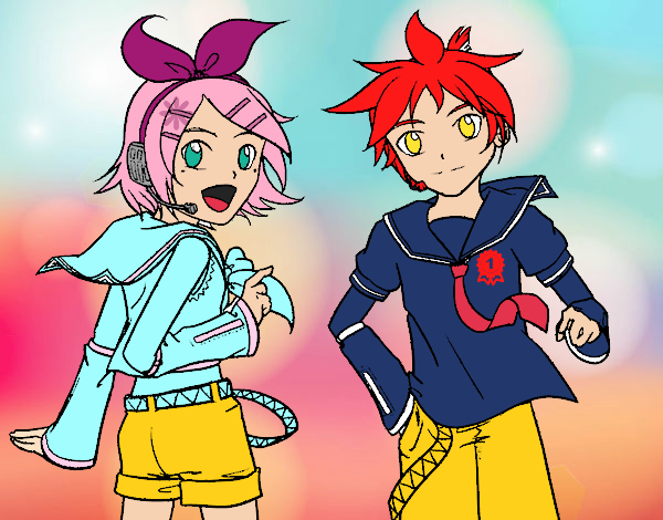 Rin y Len Kagamine Vocaloid