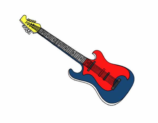 Una guitarra eléctrica