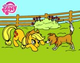 Applejack y Winona