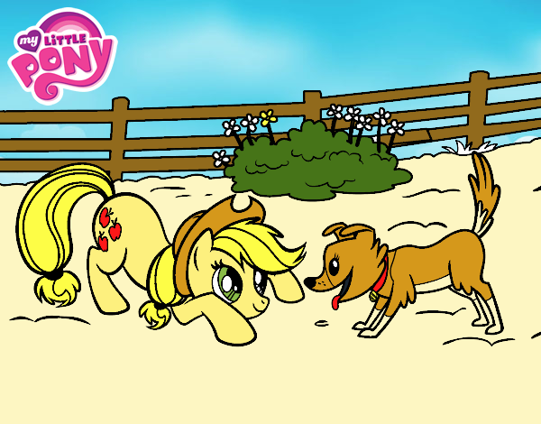 Applejack y Winona