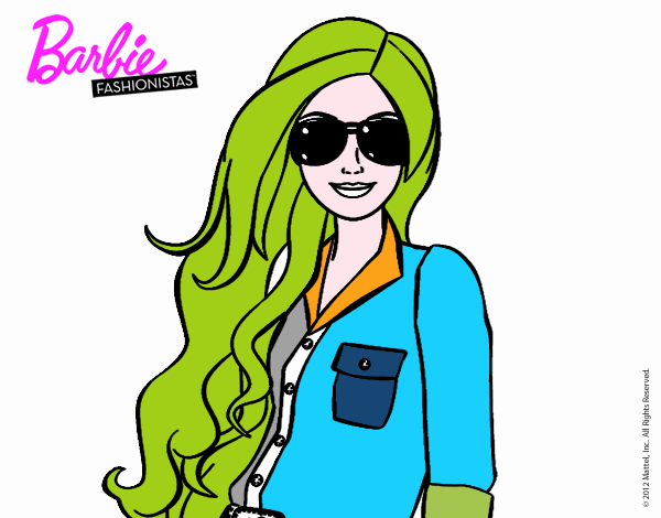 Barbie con gafas de sol