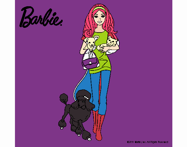 Barbie con sus mascotas