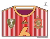 Camiseta del mundial de fútbol 2014 de España