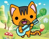 Gato guitarrista