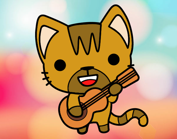 Gato guitarrista