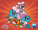 Gumball y amigos contentos