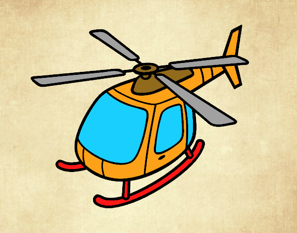 Helicóptero volando