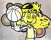 Jugador de baloncesto junior