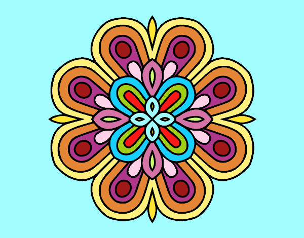 Dibujo de Mandala arte visual pintado por en  el día 01-10-21 a  las 19:16:06. Imprime, pinta o colorea tus propios dibujos!